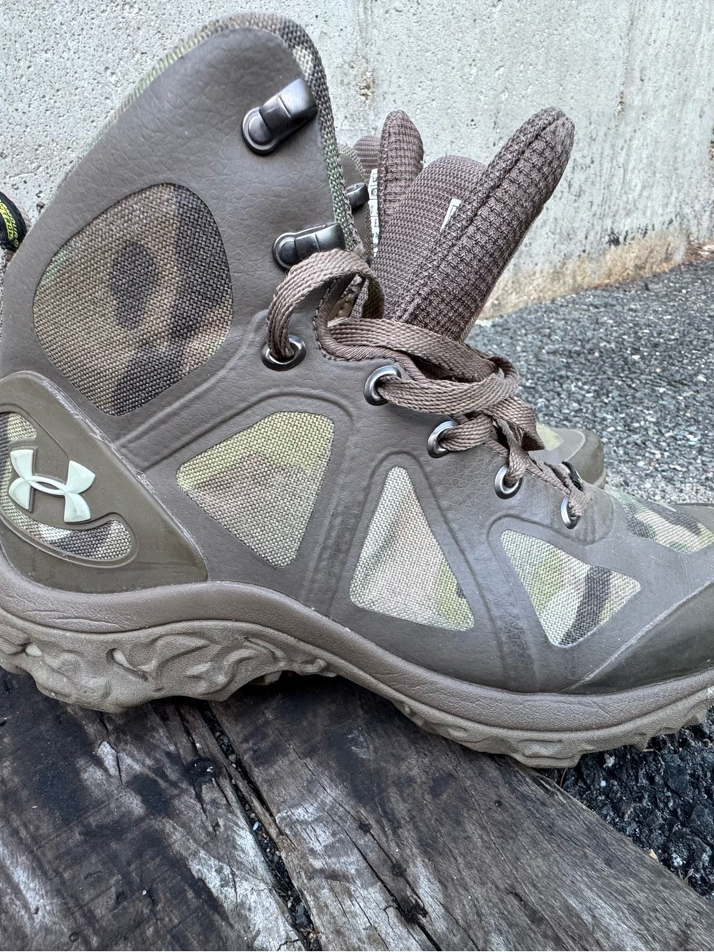 Under Armour Brown Olive Tactical Hiking Boots